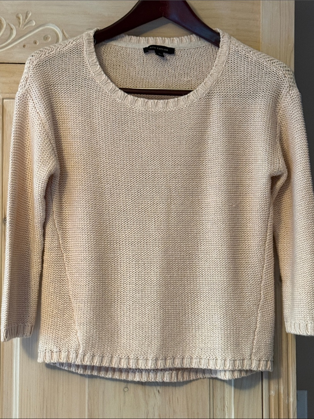 Ann Taylor  Light pink Crewneck Knit Sweater